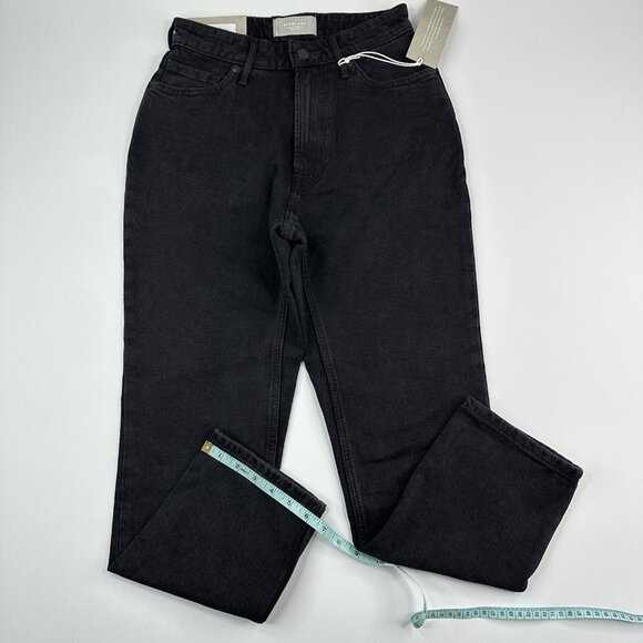 Everlane Women's NWT Black The Curvy Cheeky Minimalist Jean W25-26.25/L26.4 - Picture 11 of 12